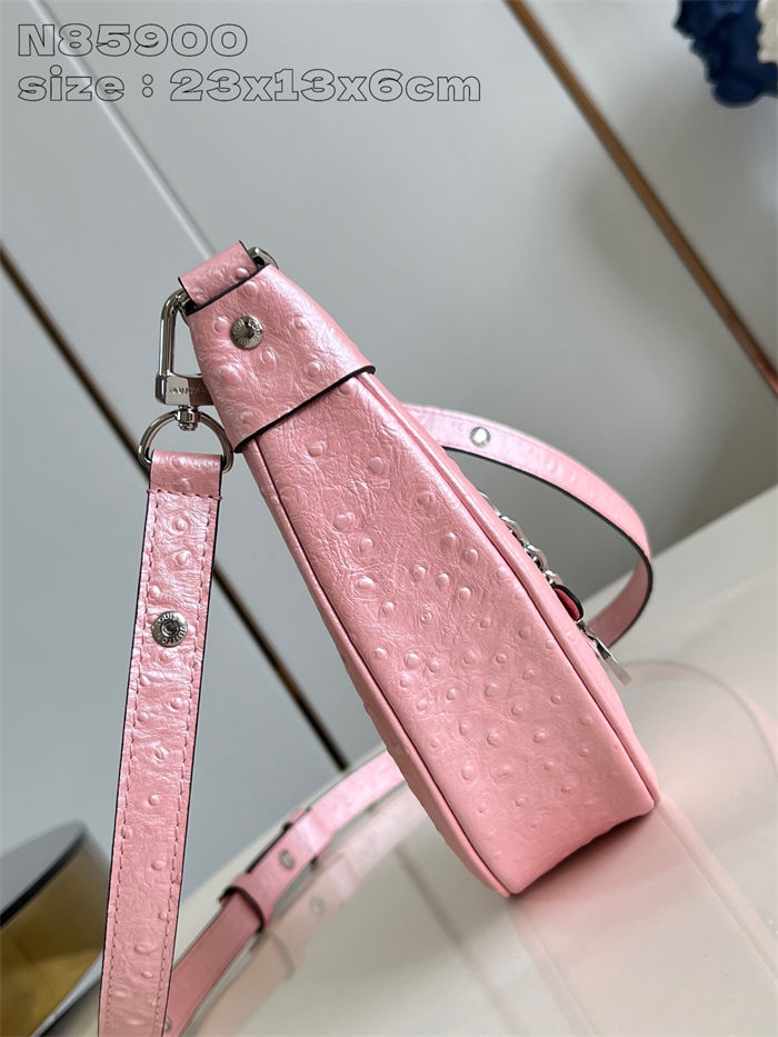 Louis Vuitton LOOP Handbag Ostrich leather N85900 Pink High