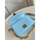 Louis Vuitton POCHETTE MÉTIS EAST WEST Ostrich leather N85902 Blue High