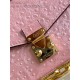 Louis Vuitton POCHETTE MÉTIS EAST WEST Ostrich leather N85902 Pink High