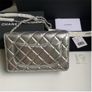 Classic Wallet on Chain AP0250 Lambskin Silver B