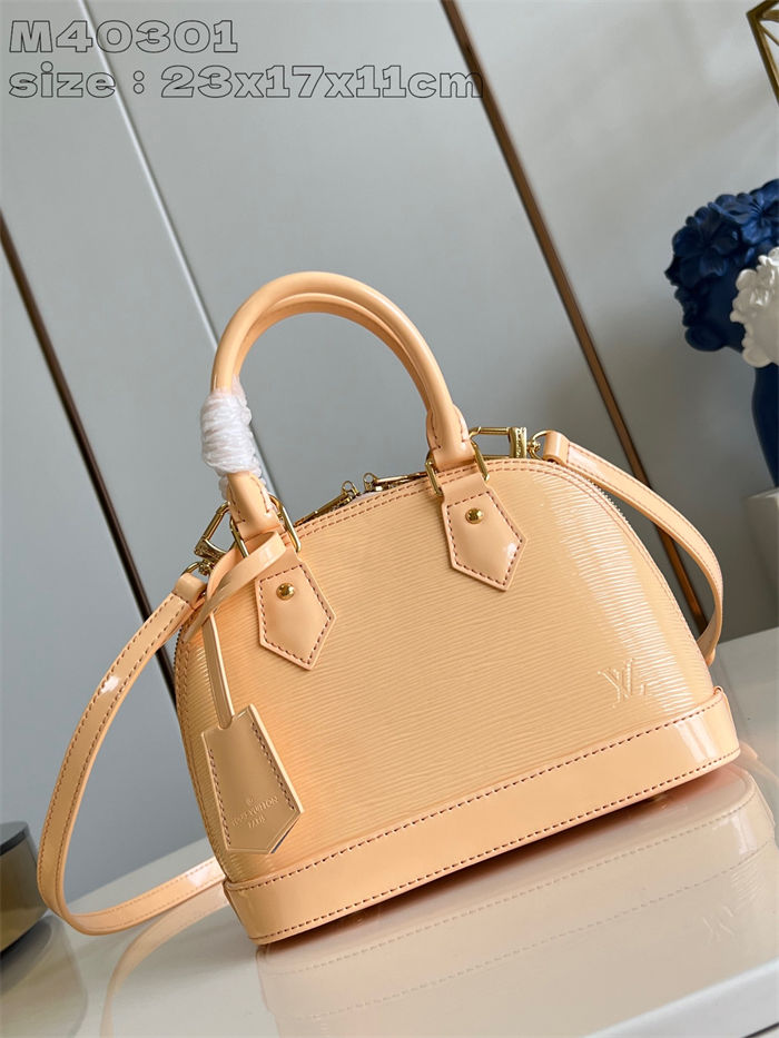 Louis Vuitton Alma BB Bag Epi Leather M40301 Beige High