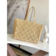 Louis Vuitton Summer Shopper Tote MM Damier Raffia M25008 High