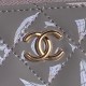 Chanel VANITY WITH CHAIN AP2199 Patent Calfskin Gold-Tone Metal Grey High