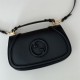 Gucci BLONDIE SMALL TOP HANDLE BAG 815714 Leather Black High