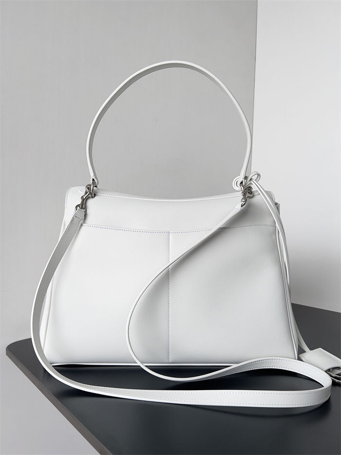 WOMEN'S RODEO MEDIUM HANDBAG smooth calfskin White High