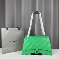 WOMEN'S CRUSH MEDIUM CHAIN BAG QUILTED crushed calfskin Green High