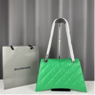 WOMEN'S CRUSH MEDIUM CHAIN BAG QUILTED crushed calfskin Green High