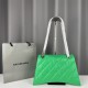 WOMEN'S CRUSH MEDIUM CHAIN BAG QUILTED crushed calfskin Green High