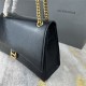 WOMEN'S CRUSH MEDIUM CHAIN BAG crushed calfskin Black High