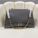 WOMEN'S CRUSH MEDIUM CHAIN BAG crushed calfskin Grey High