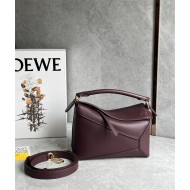 Small Puzzle bag in classic calfskin Dark Burgundy High