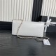 Chanel MAXI CLUTCH BAG AS5182 Grained Shiny Calfskin & Gold-Tone Metal White High