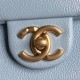 Chanel MAXI CLUTCH BAG AS5182 Grained Shiny Calfskin & Gold-Tone Metal Blue High