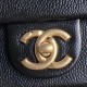 Chanel SMALL FLAP BAG AS5186 Grained Shiny Calfskin & Gold-Tone Metal Black High