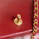 Chanel SMALL FLAP BAG AS5186 Grained Shiny Calfskin & Gold-Tone Metal Burgundy High