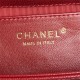 Chanel MINI FLAP BAG AS5218 Grained Shiny Calfskin & Gold-Tone Metal Burgundy High