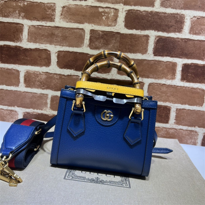 Gucci Diana mini tote bag 702732 Blue High