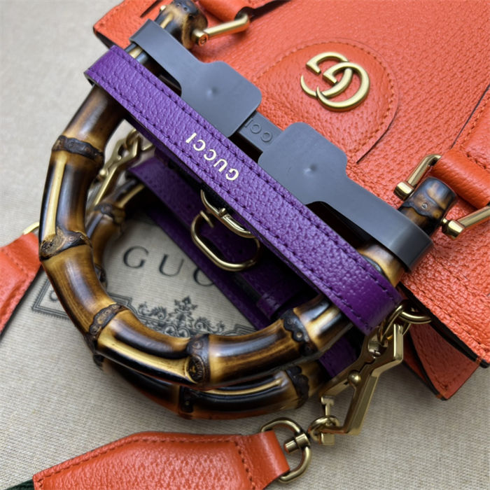 Gucci Diana mini tote bag 702732 Orange High