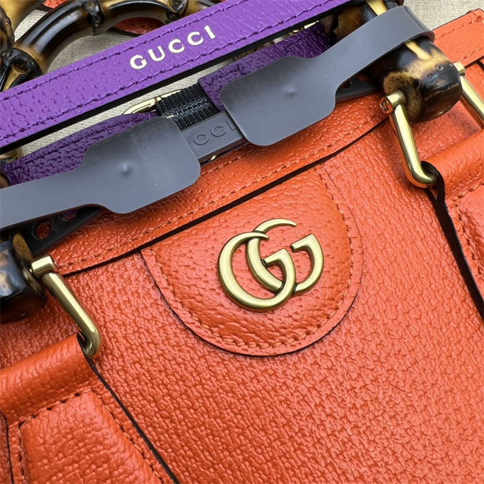 Gucci Diana mini tote bag 702732 Orange High