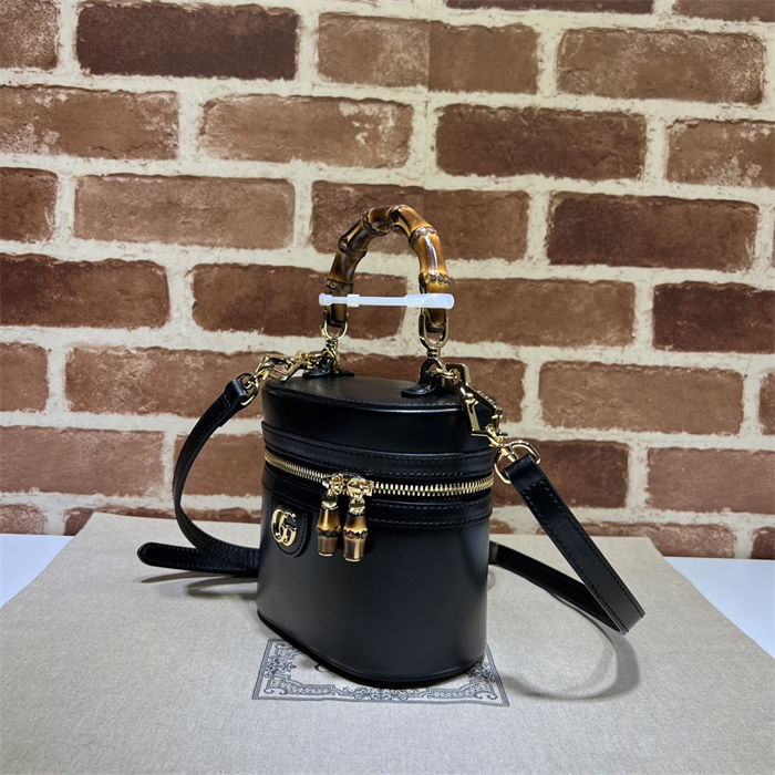 Gucci MINI BAMBOO SHOULDER BAG 760200 Black High