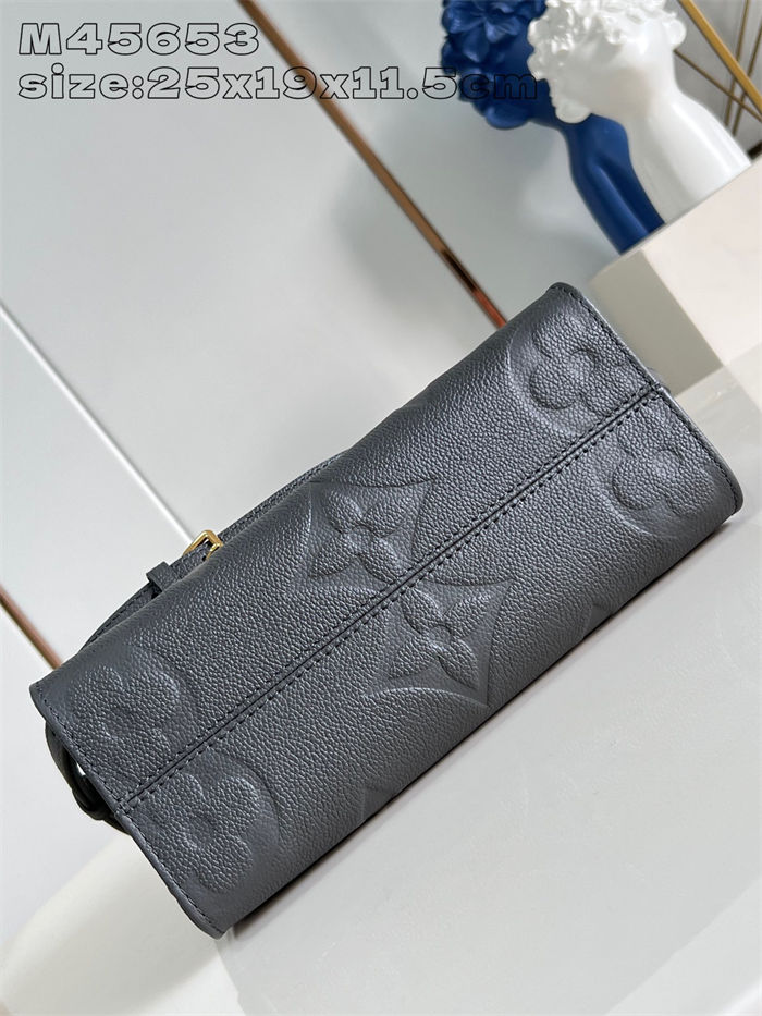 Louis Vuitton ONTHEGO PM Monogram Empreinte Pewter M45653 High