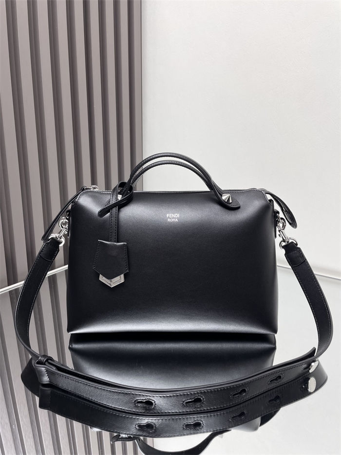 Fendi By The Way Medium Boston bag leather Black High