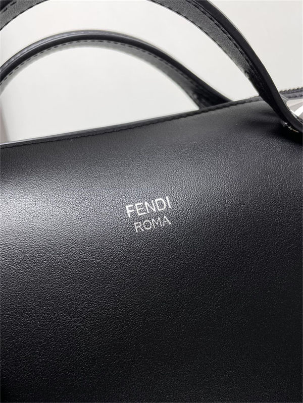 Fendi By The Way Medium Boston bag leather Black High