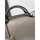 Fendi By The Way Medium Boston bag leather Taupe High