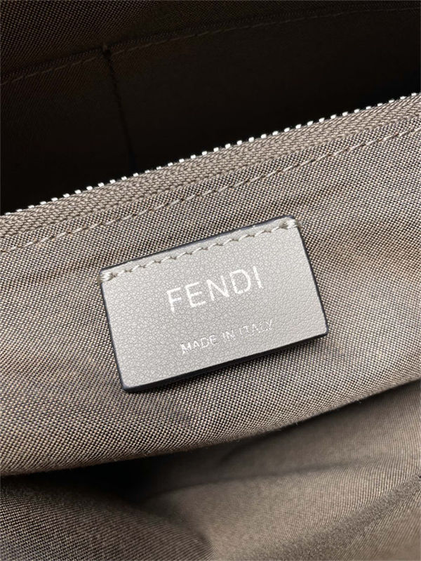 Fendi By The Way Medium Boston bag leather Taupe High