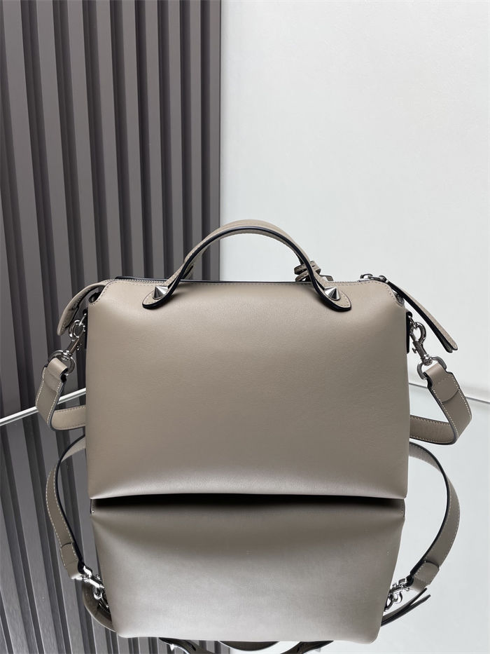 Fendi By The Way Medium Boston bag leather Taupe High