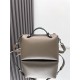 Fendi By The Way Medium Boston bag leather Taupe High