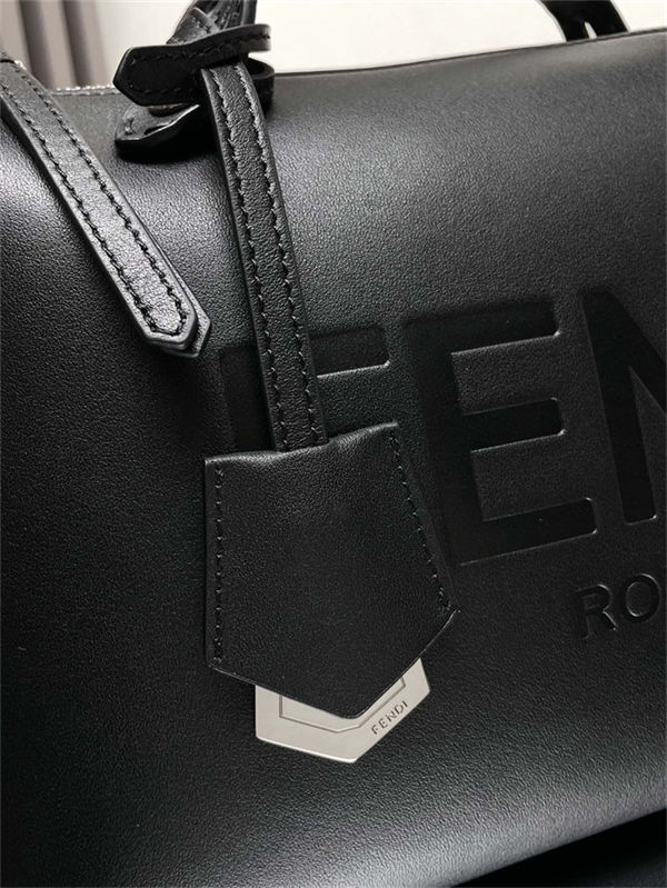 Fendi By The Way Medium Boston bag leather Black High