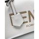 Fendi By The Way Medium Boston bag leather White High