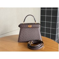 PEEKABOO ISEEU PETITE ostrich leather bag High