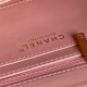 Chanel MINI FLAP BAG WITH TOP HANDLE AS5165 Grained Calfskin Pink High