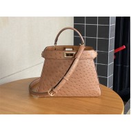 PEEKABOO SMALL ostrich leather bag High