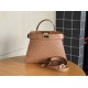 PEEKABOO SMALL ostrich leather bag High