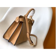 PEEKABOO ISEEU SMALL leather bag Beige High