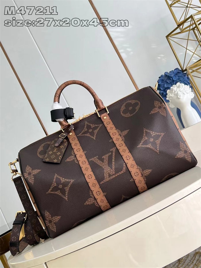 Louis Vuitton Keepall Bandoulière 45 Monogram Giant M47211 High