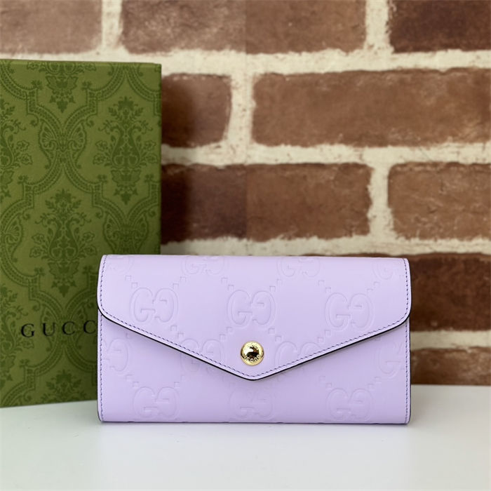 Gucci GG CONTINENTAL WALLET 772791 Lilac high