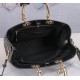 LADY 95.22 LARGE BAG Cannage Calfskin Black High