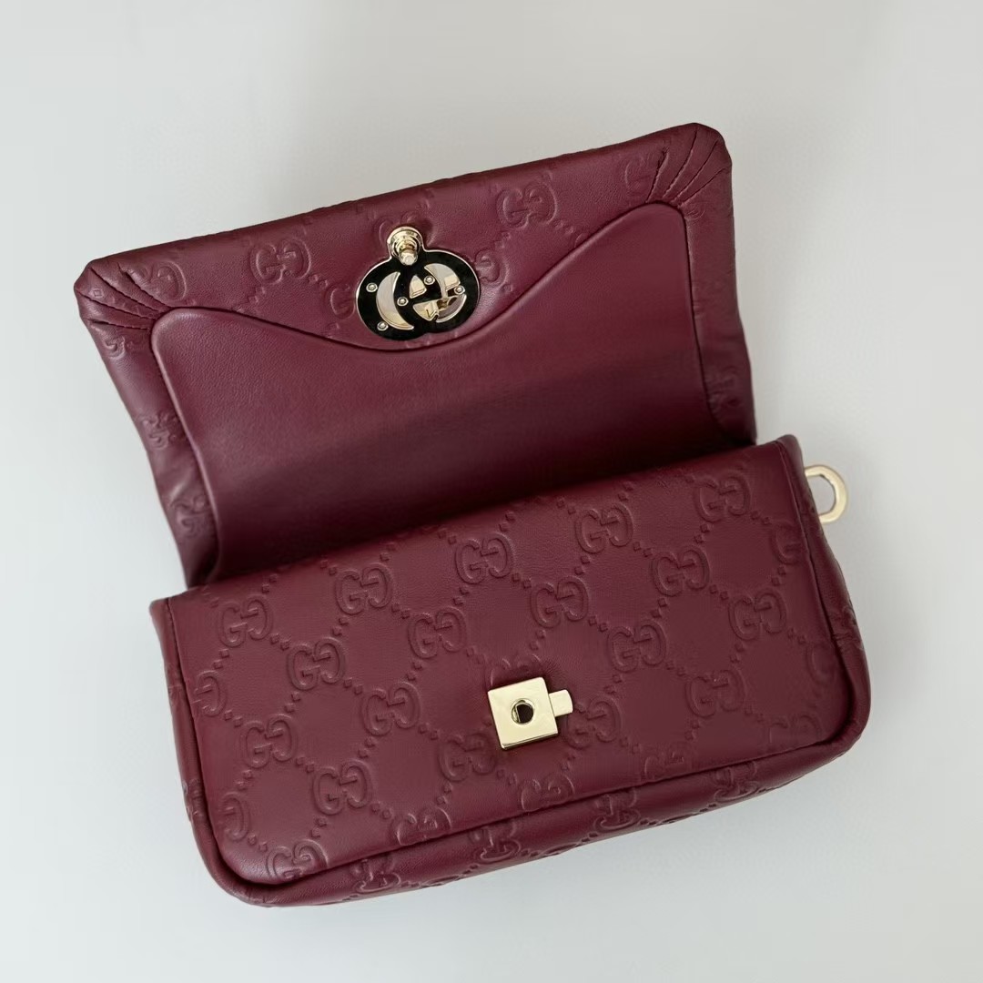 Gucci GG MILANO MINI TOP HANDLE BAG 806017 GG Puffy Leather High