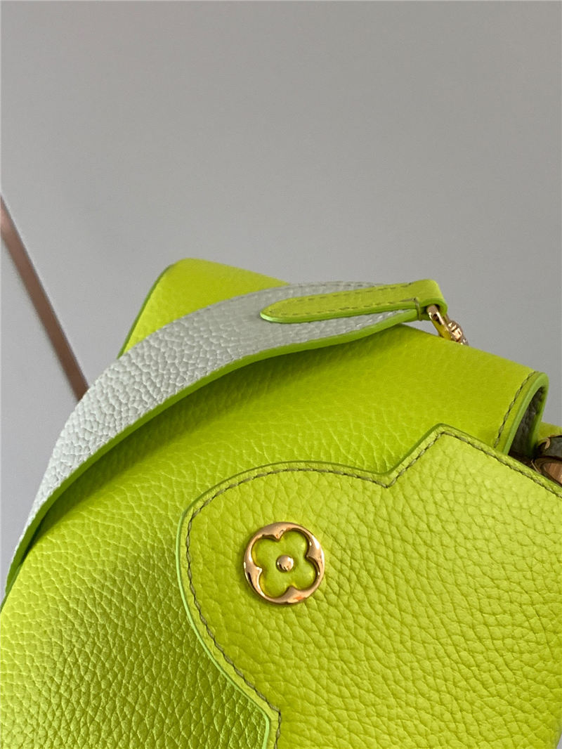 Louis Vuitton CAPUCINES MINI Taurillon Lime M59440 High