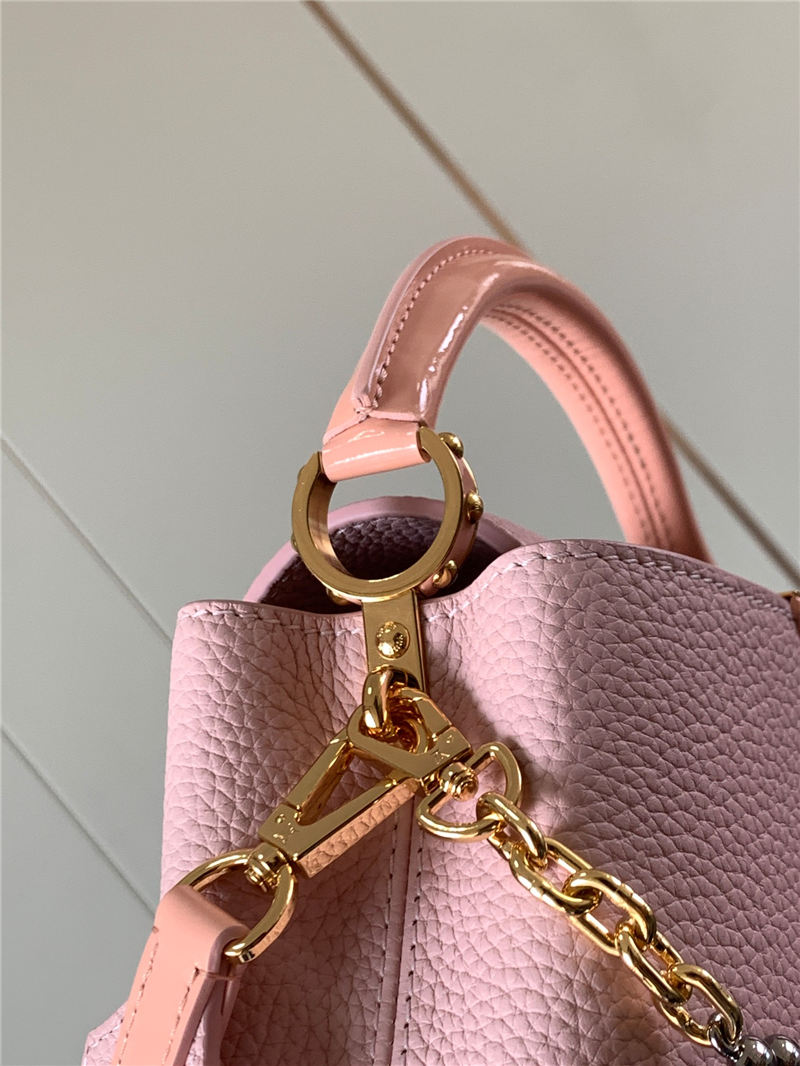 Louis Vuitton CAPUCINES MINI Taurillon Pink M80239 High