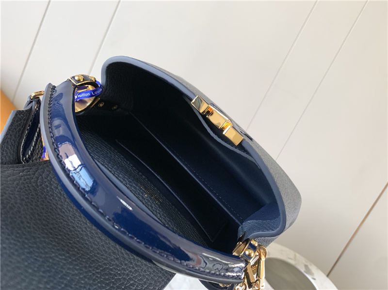 Louis Vuitton CAPUCINES MINI Taurillon Navy M80239 High