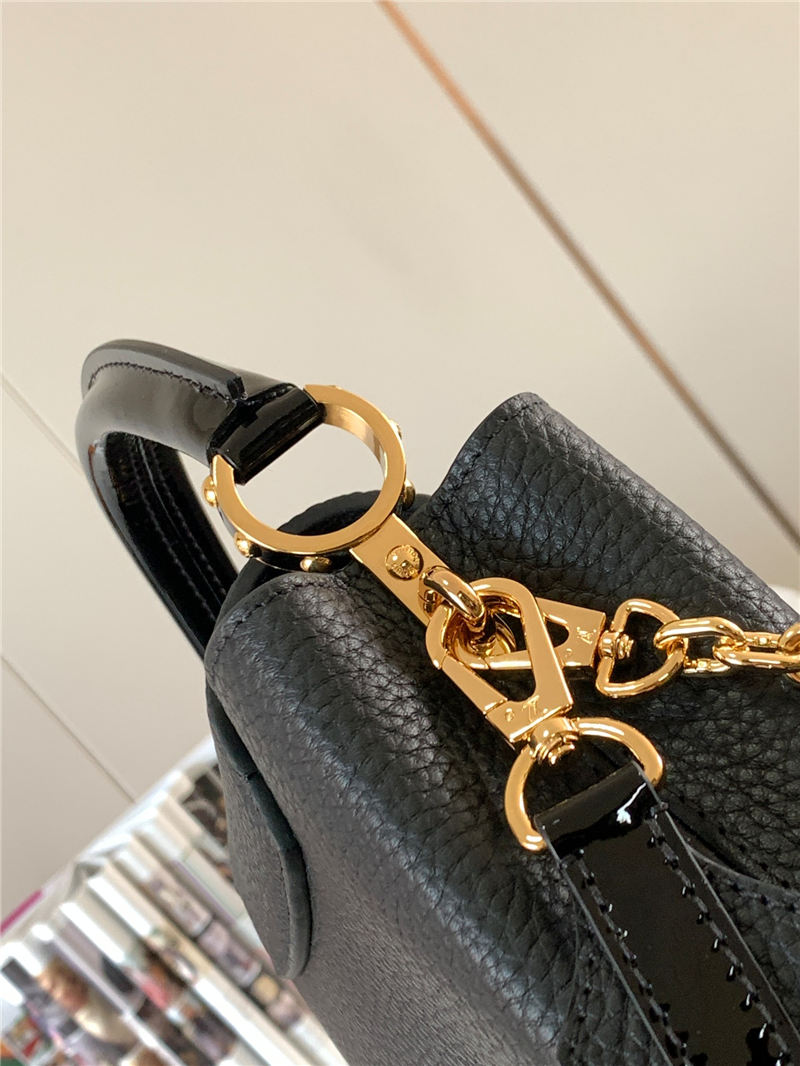 Louis Vuitton CAPUCINES MINI Taurillon Black M80239 High