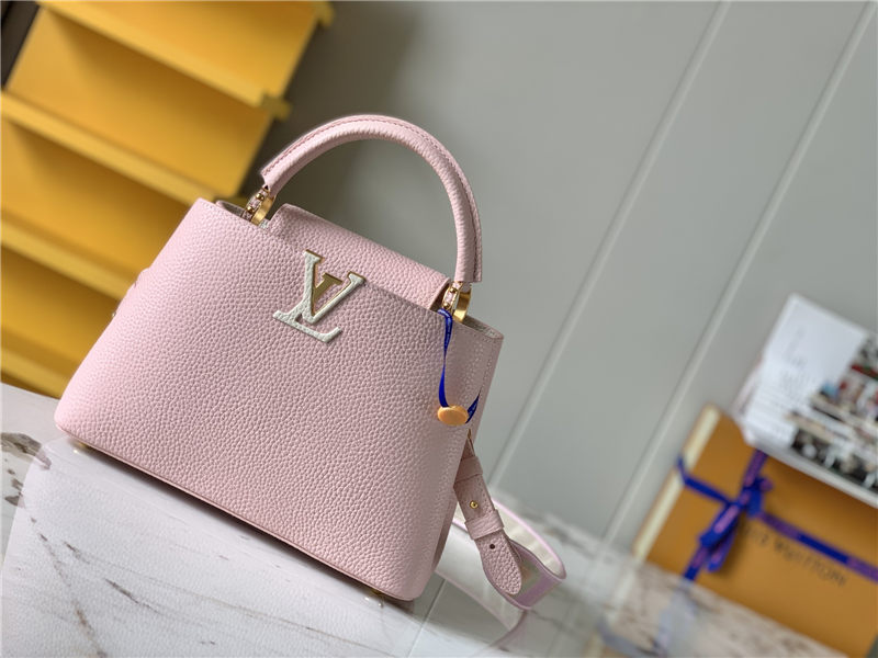 Louis Vuitton CAPUCINES BB Taurillon Pink M59597 High