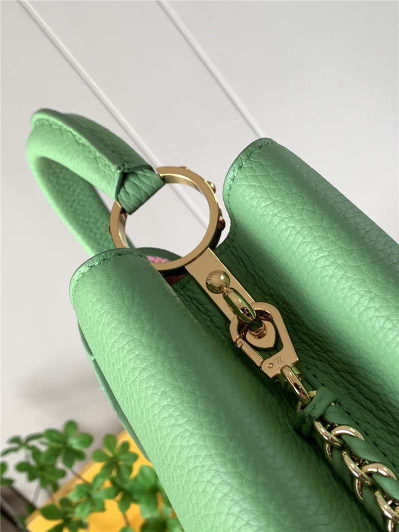 Louis Vuitton CAPUCINES BB Taurillon Green M59653 High