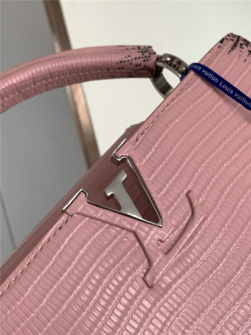 Louis Vuitton CAPUCINES BB Lizard Pink M98177 High