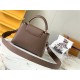 Louis Vuitton CAPUCINES BB Taurillon Taupe M58671 High